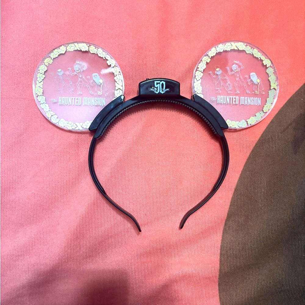 Disney Parks Authentic Haunted Mansion 50th Anniversary Mickey Ears